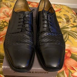 Johnston and Murphy Black Dress Shoes